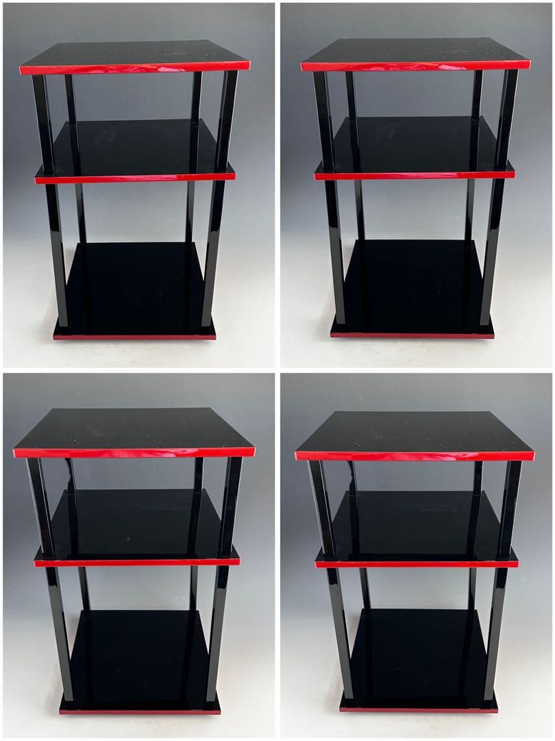 茶道具　玄々斎好　更好棚　輪島塗　若島丈史　共箱　組立式　棚物　稽古　茶会　漆器