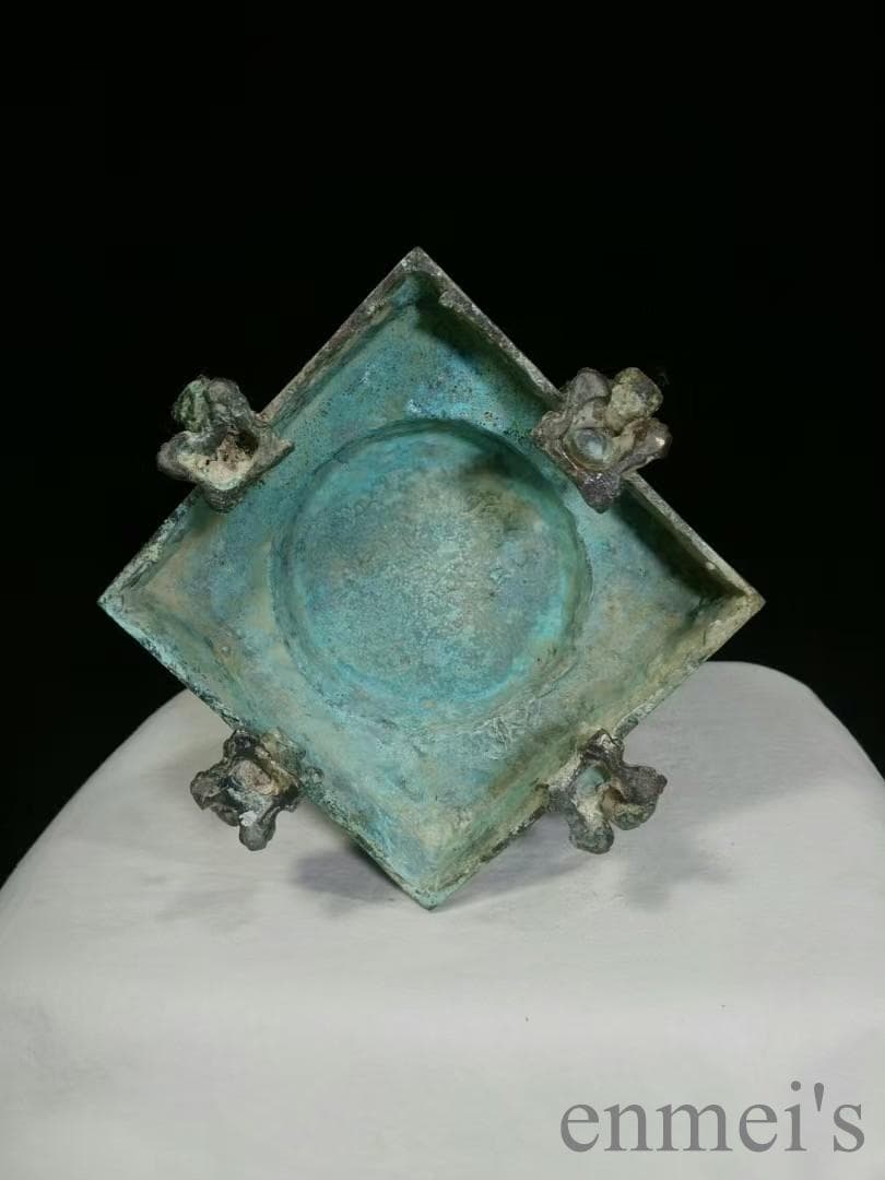 中国古美術 商周 青銅器 四龍樽 禮器 酒器 地方 龍紋