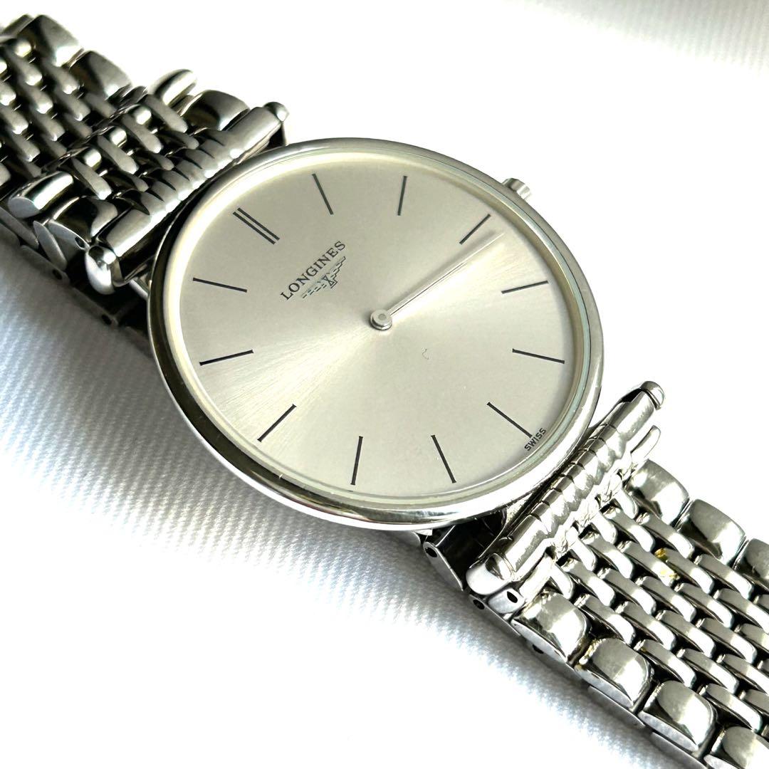 LONGINES シルバー メッシュバンド 腕時計