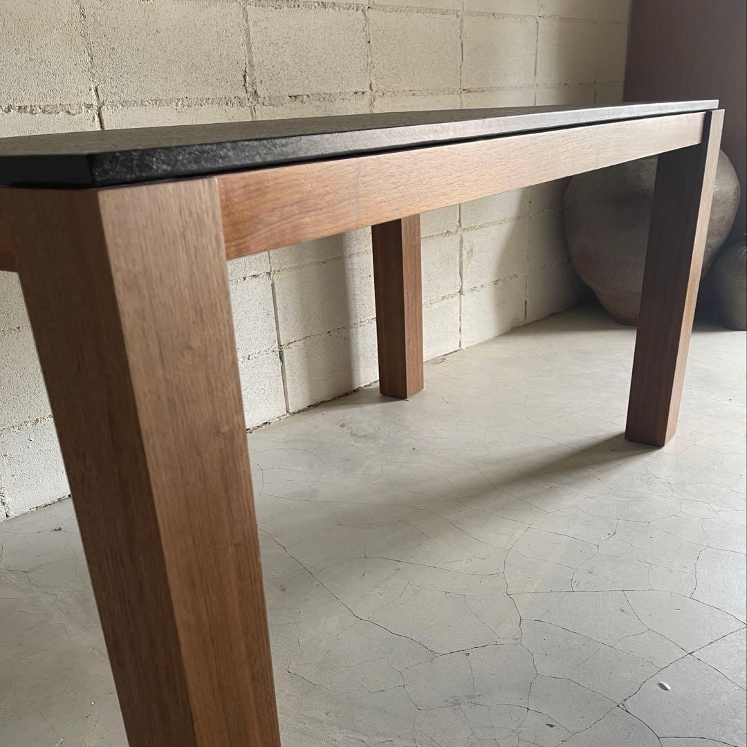 美品　御影石 × ウォールナット　ダイニングテーブル　ソングドリーム　160