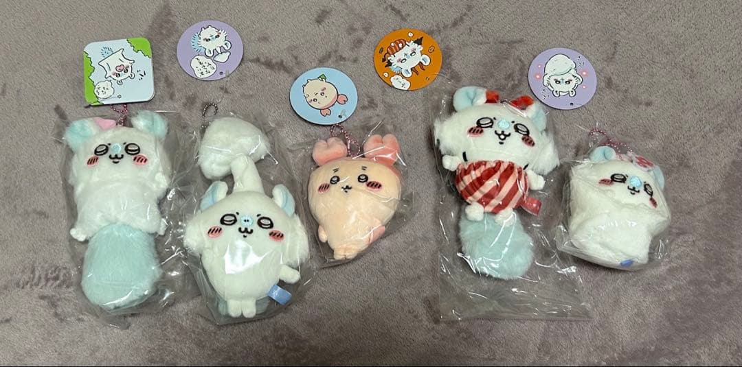 【新品・値下げ】ちいかわ マスコット モモンガ カニちゃん まとめ売り タグ付き 🌱新商品🌱 『カニな #モモンガ マスコット』 1,320円(税込