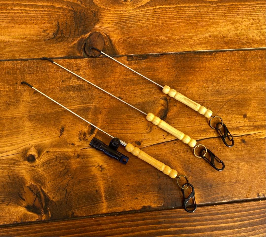 クワガタ採集セット 迷彩柄 オリジナル掻き出し棒 デジタルノギス 採集