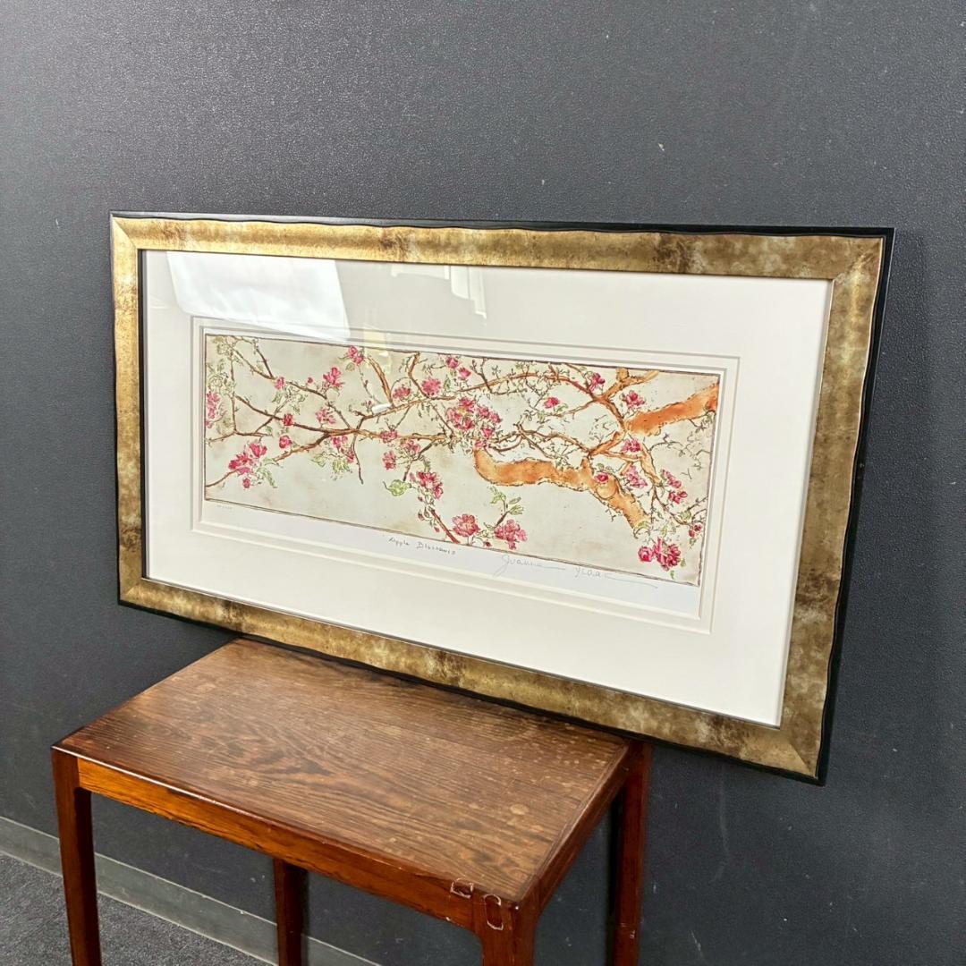 美品 ジョアン・アイザック「Apple～/林檎の花」ジクレー サイン・保証書有