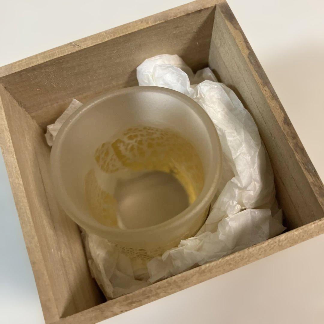 藤田喬平 手吹硬質金彩 ぐい呑み