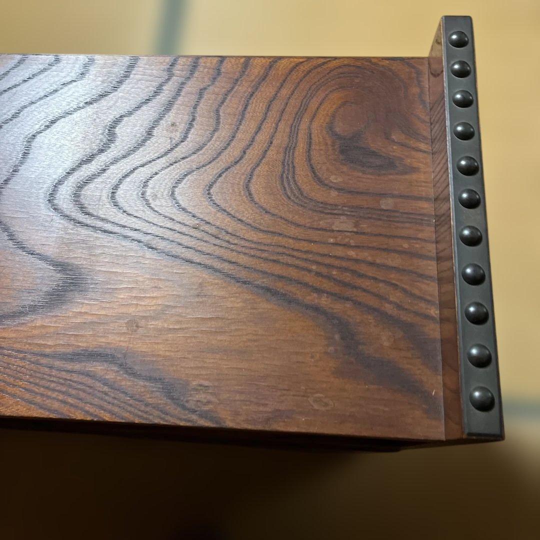 アンティーク高山家具式木製収納ローチェスト、テレビ台 伝統的な日本