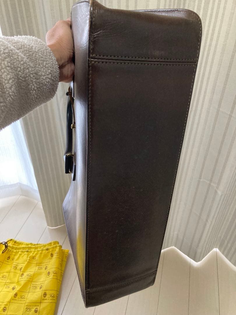 Felisi 本革 ビジネスバッグ ダークブラウン