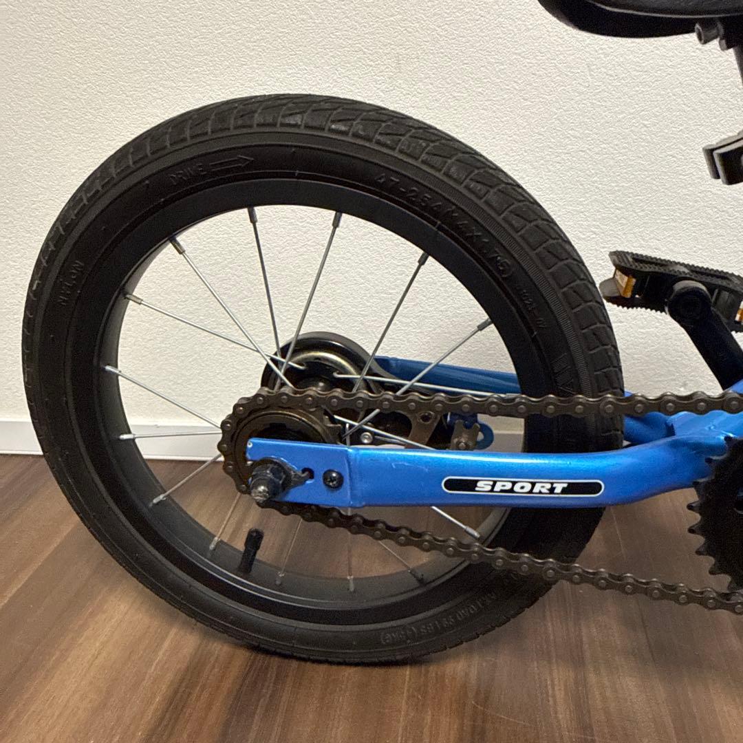 美品 ストライダー 14X スティールブルー 青 キッズ 自転車 キッズバイク
