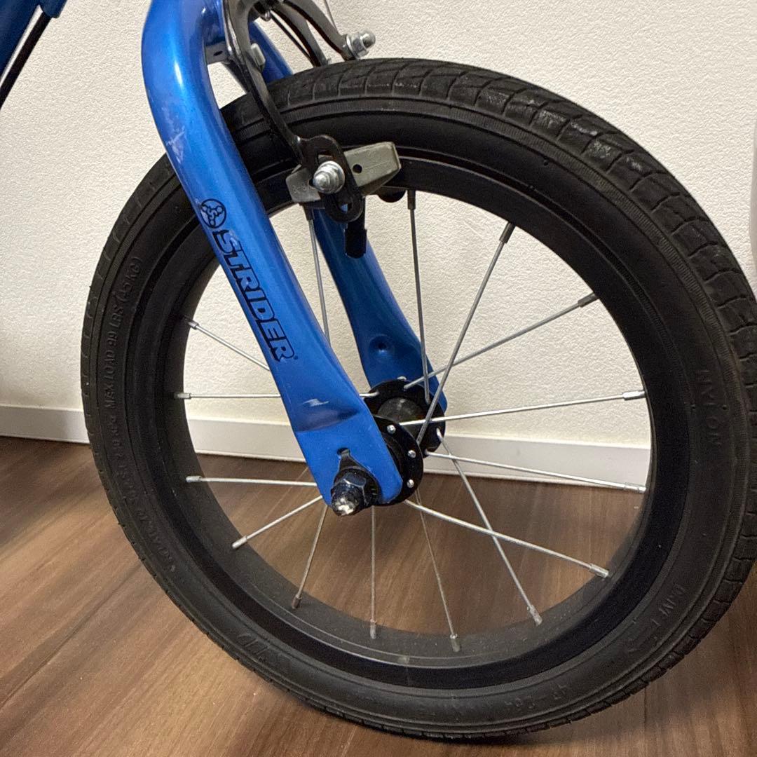美品 ストライダー 14X スティールブルー 青 キッズ 自転車 キッズバイク