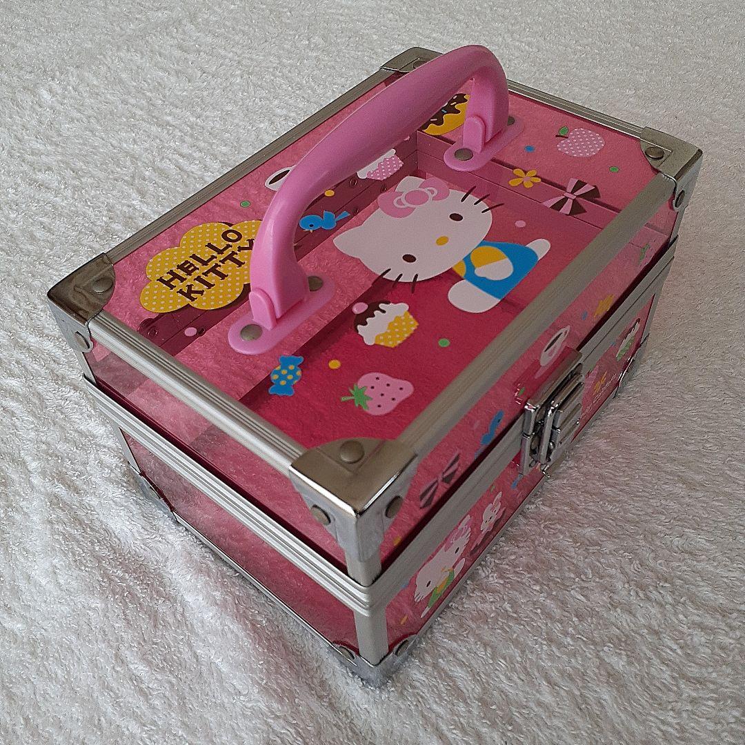 レア】ハローキティ 収納ボックス バニティケース 平成レトロ サンリオ