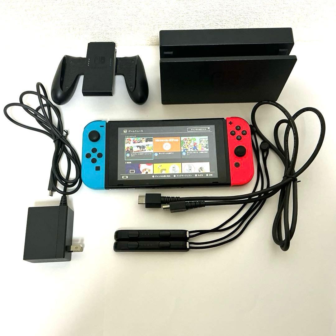 【即遊べる・完品級】Nintendo Switch 本体 青/赤 動作確認済