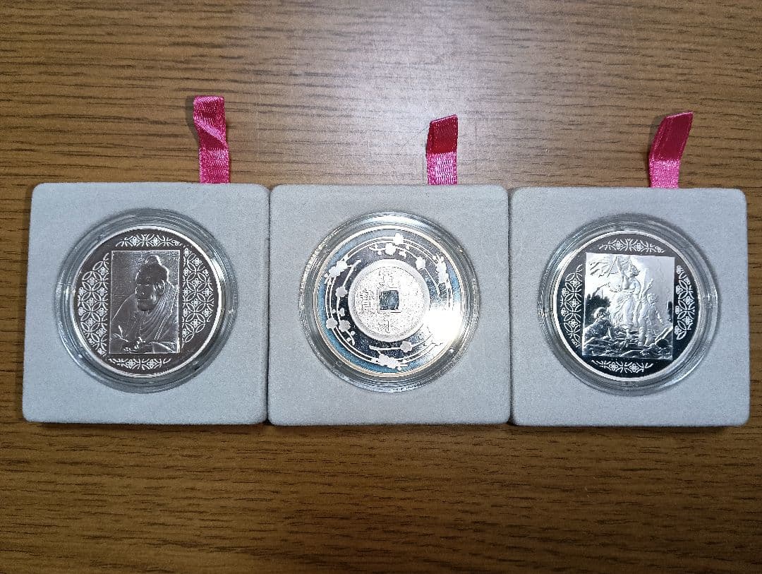 日仏修好通商条約締結150周年 プルーフ銀貨3種セット