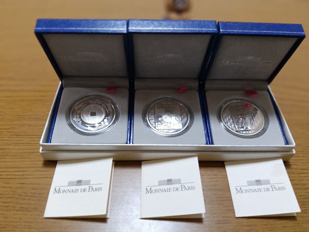 日仏修好通商条約締結150周年 プルーフ銀貨3種セット