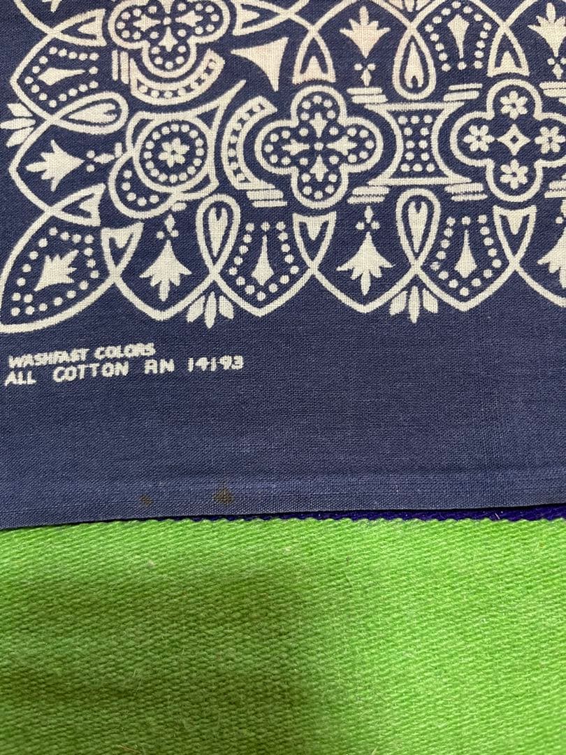 【Special】⑧⓪⑤60s USA製 バンダナ WAMCRAFT アイアン柄