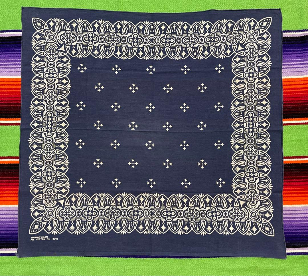 【Special】⑧⓪⑤60s USA製 バンダナ WAMCRAFT アイアン柄