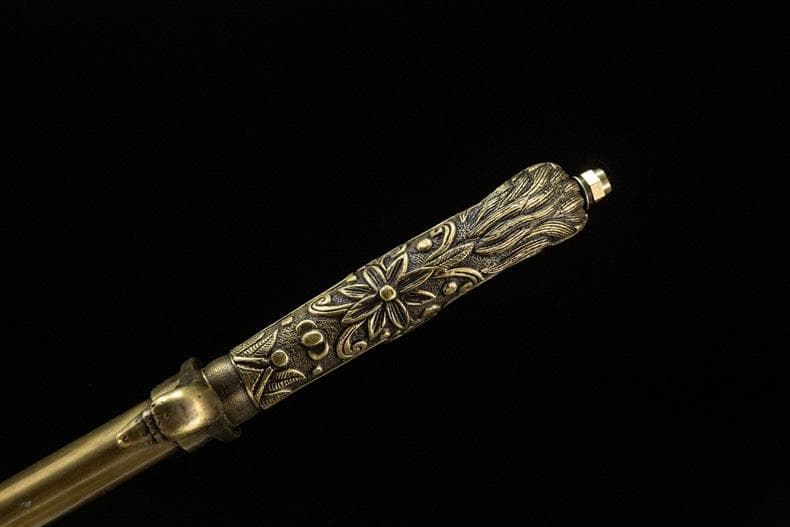 一体純銅模様鋼 日本刀 模造刀 居合刀 武士道 武蔵 鑑賞用 手鍛造打