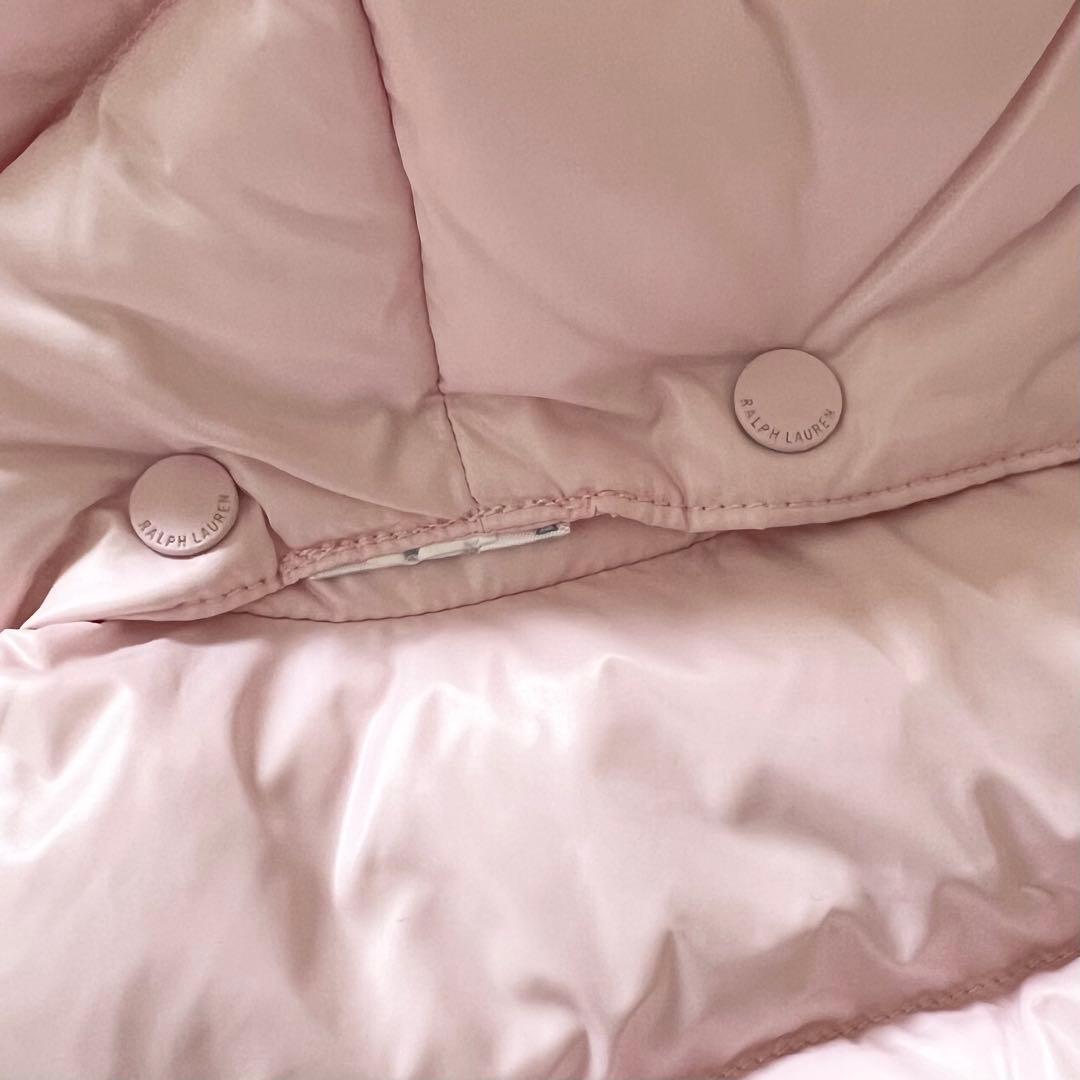 ラルフローレン ベビー スノーウェア 上下セット ピンク フード付 防寒 24M