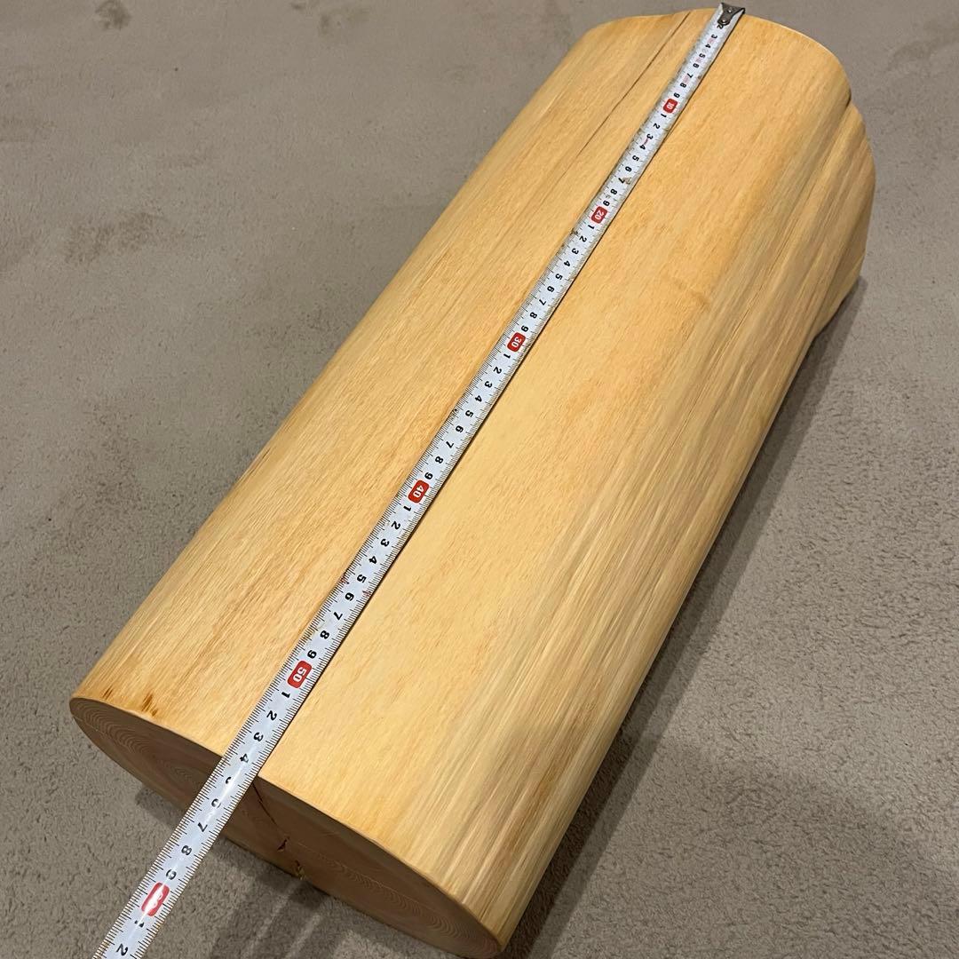 1434 檜　切り株　スツール　丸太椅子　チェア　磨き丸太　インテリア　オブジェ