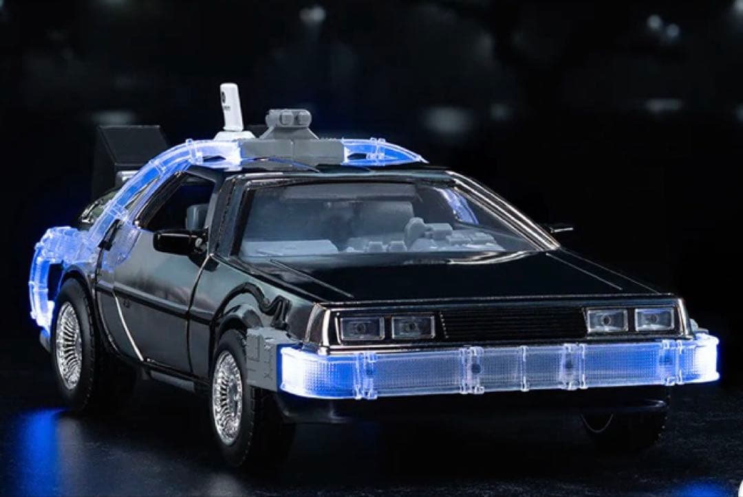 バック・トゥ・ザ・フューチャー40周年記念シルバーメッキ仕様　デロリアン