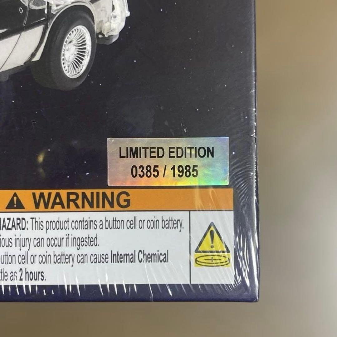 バック・トゥ・ザ・フューチャー40周年記念シルバーメッキ仕様　デロリアン