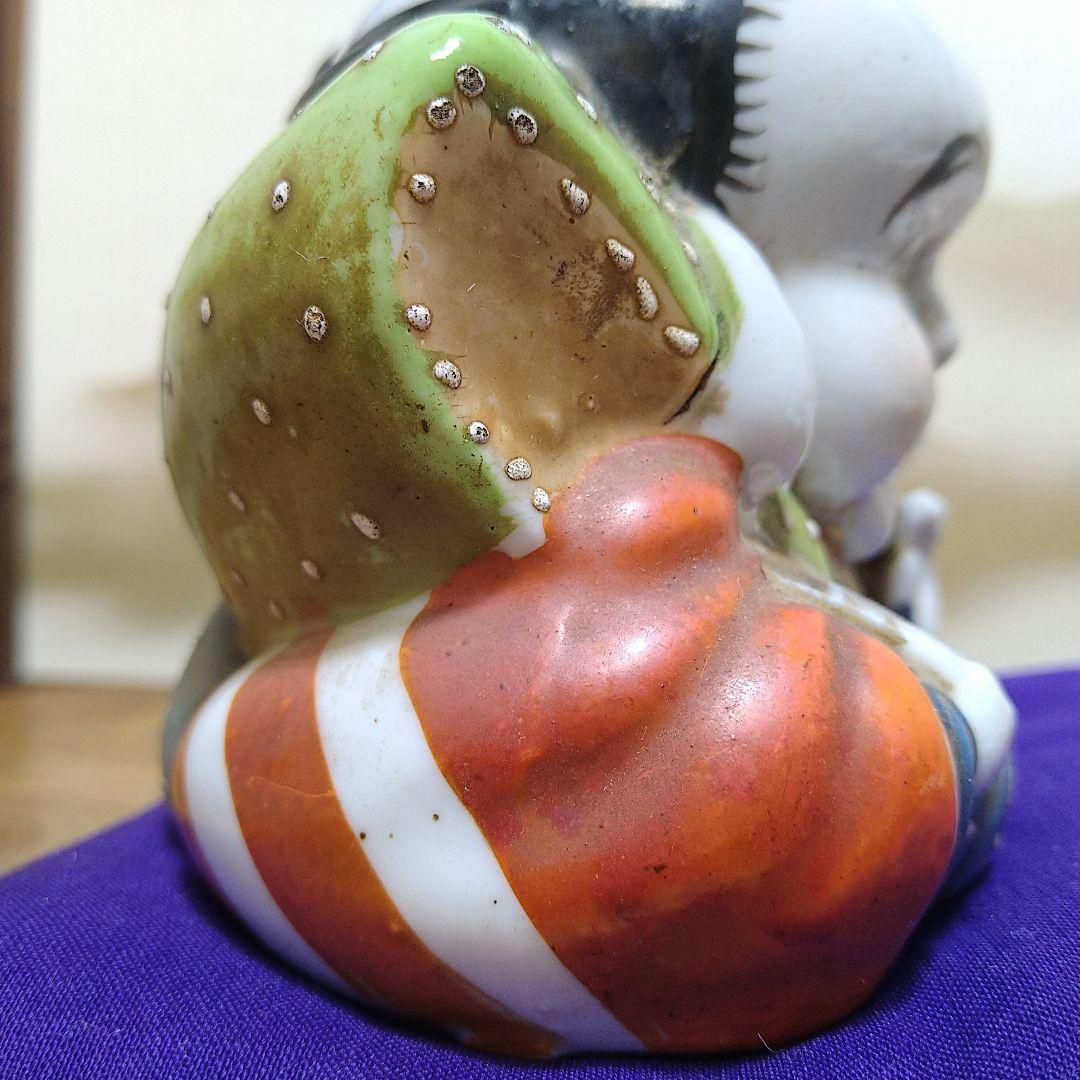 AB7 九谷焼 福助 アンティーク 縁起物 - メルカリ