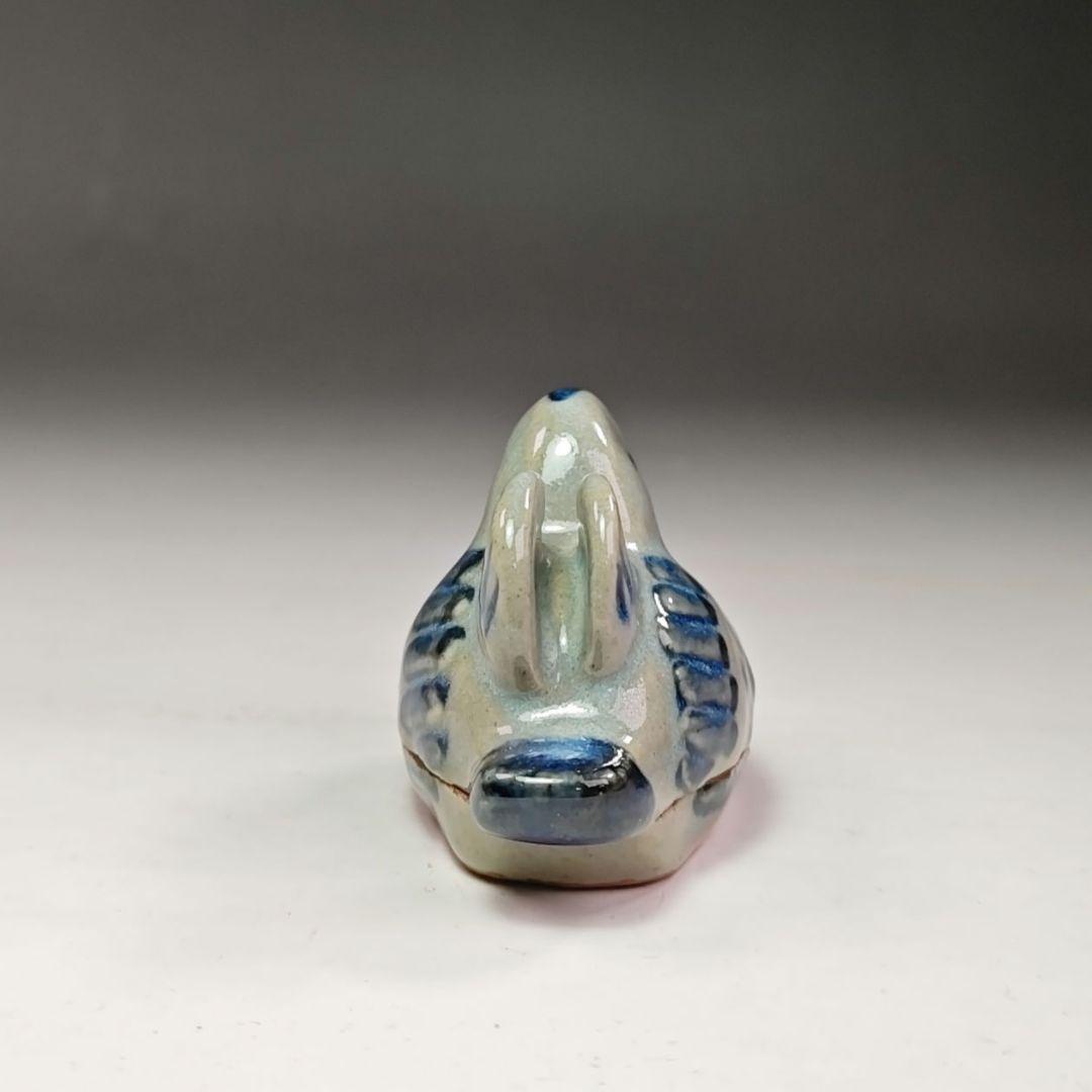 イ621 香合『膳所焼 陽炎園 オシドリ』『堀内宗完（兼中斎）極箱』茶道具