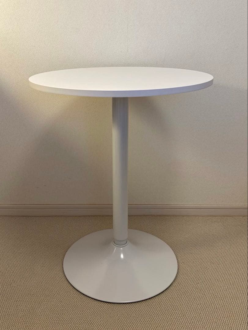 カフェテーブル 丸型 白