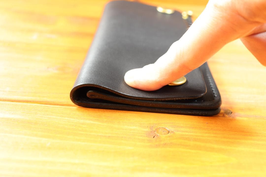 ロングトラッカーウォレット　真鍮　栃木レザー