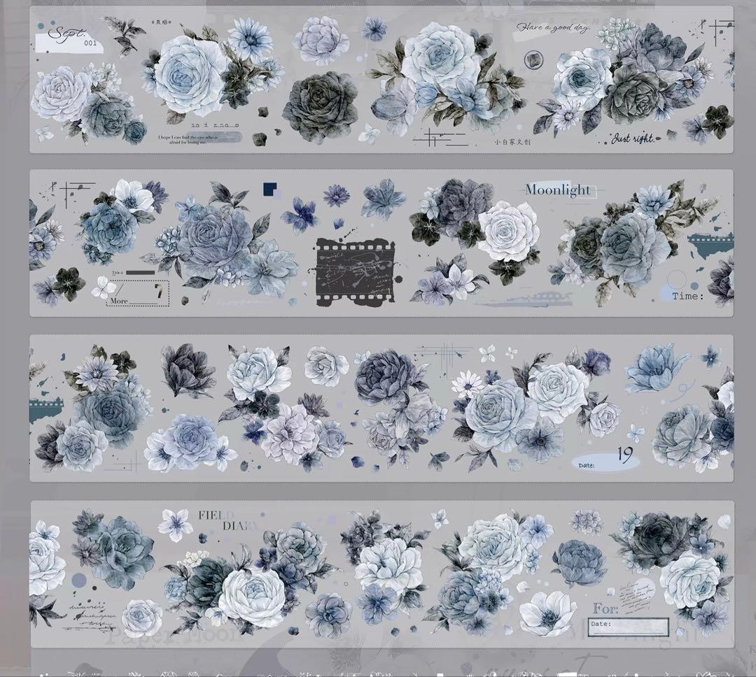 小白家文創《岚烟》海外マスキングテープ　マステ 【2506】