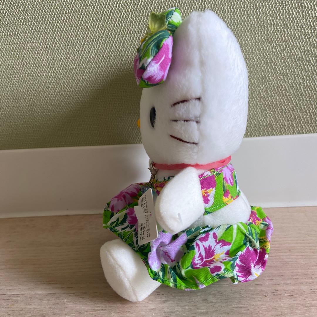 サンリオ　ハワイアンハローキティ ぬいぐるみ　当時物　平成レトロ　非売品　グッズ