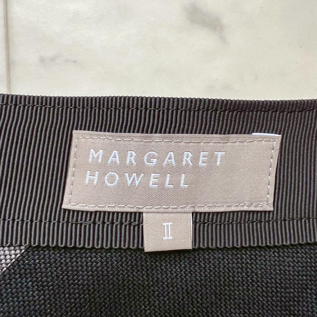 MARGARET HOWELL 22SS ラージチェックプリーツスカート Ⅱ