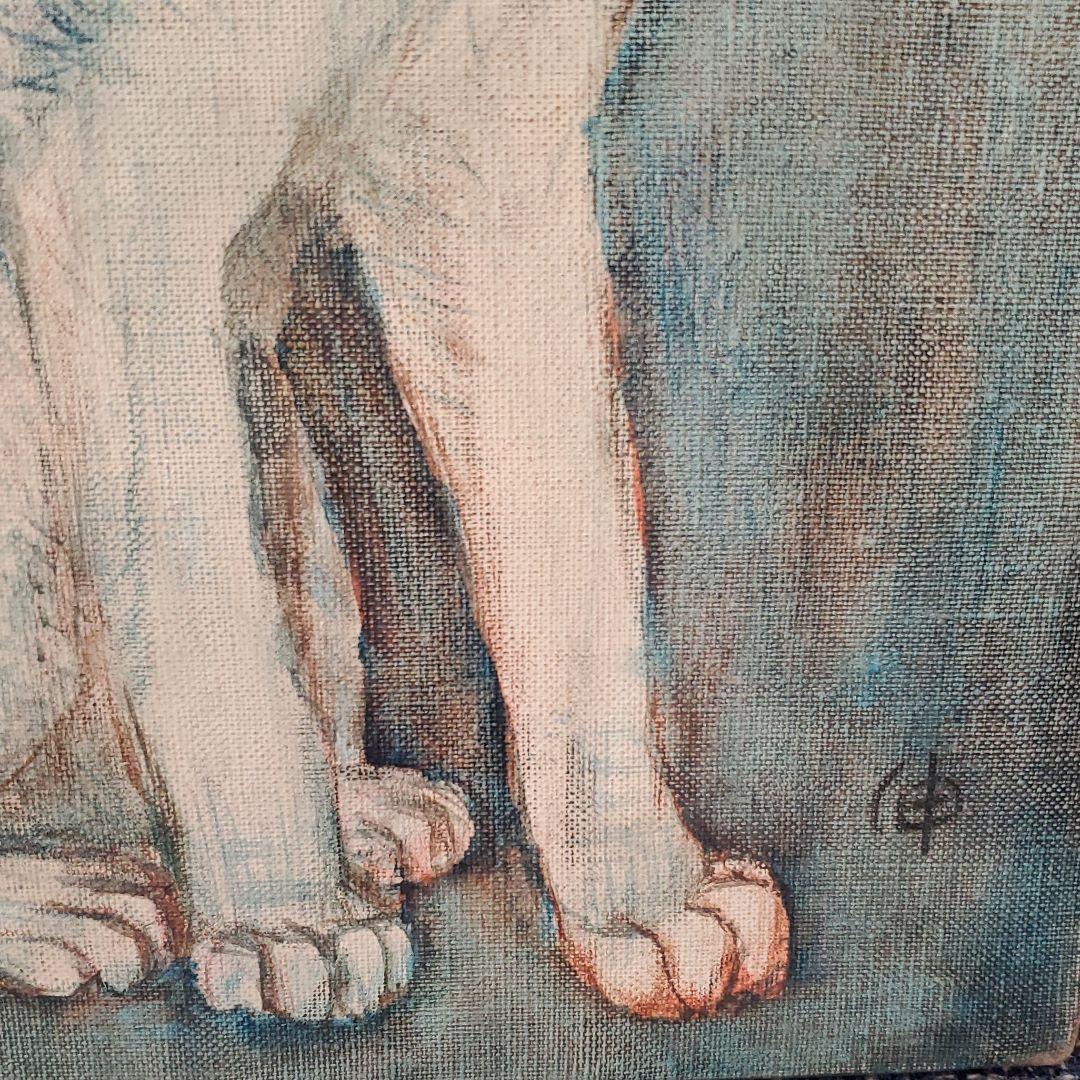 【hanako】猫　油絵104