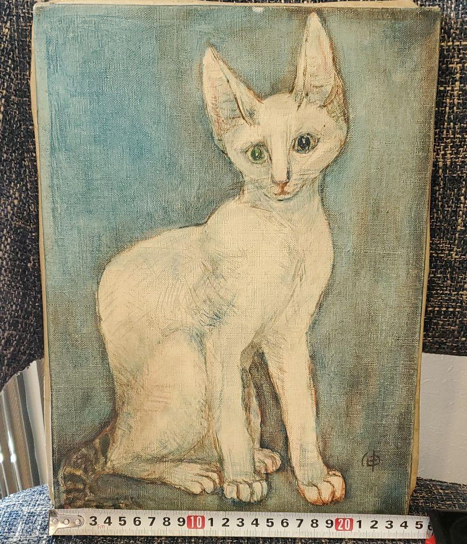 【hanako】猫　油絵104