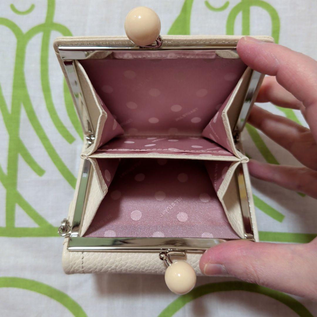 タイムセール　新品・未使用品　ジルスチュアート　三つ折り財布ルナティ アイボリー