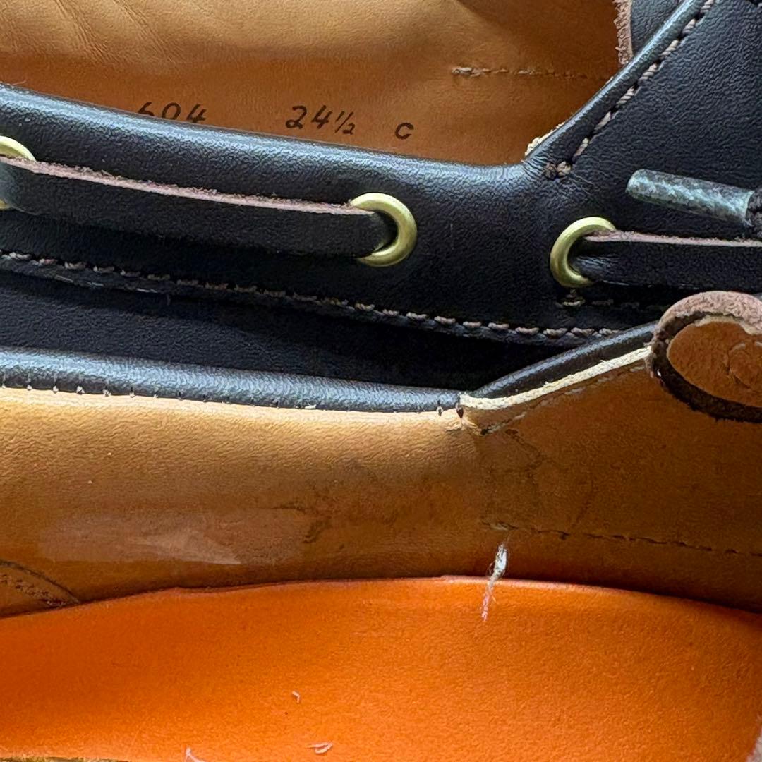 【未使用級】リーガルウォーカー 3アイレットモカ 604 24.5 訳あり 濃茶