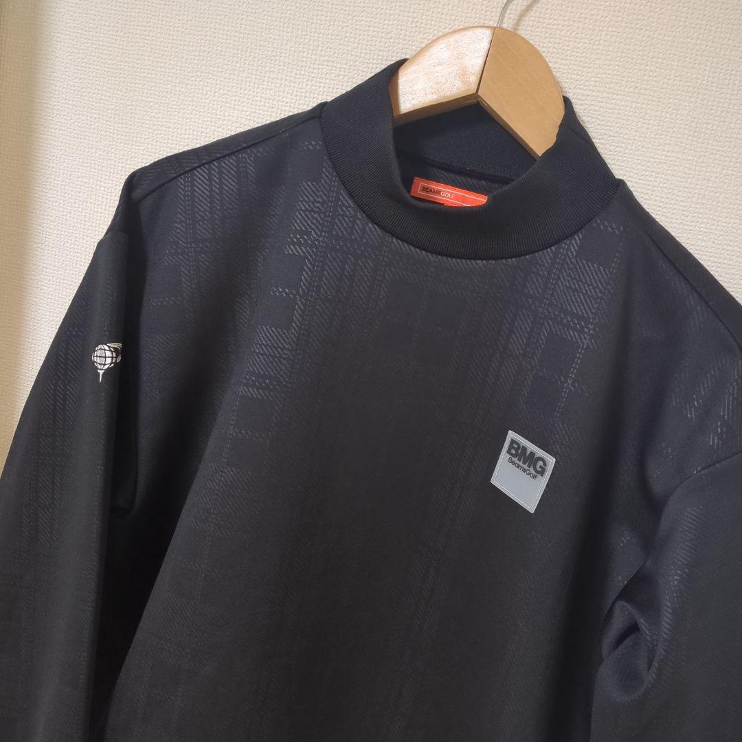 ★美品★BEAMS　GOLF　エンボスチェックモックネック　サイズ　M