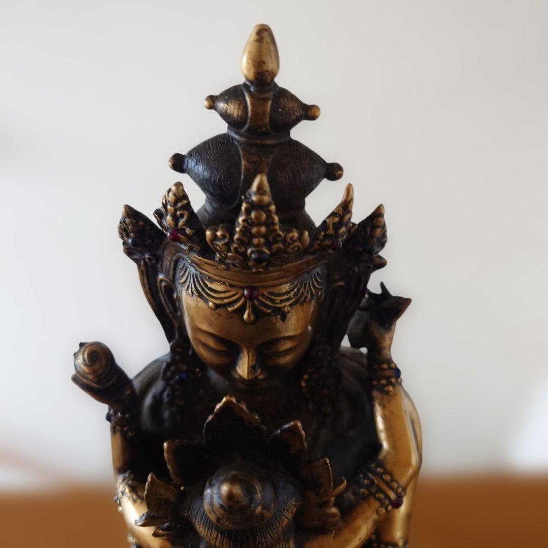 真鍮ヤブユムシャクティ仏像歓喜仏