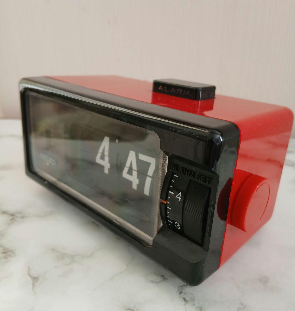 SEIKO パタパタ時計 昭和レトロ DP 690T 50/60Hz 赤と黒 - メルカリ