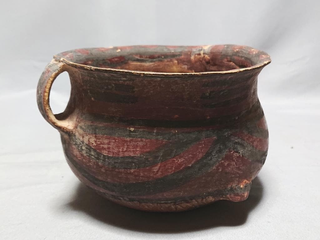 コレクター収集品　アンダーソン土器　彩陶双耳付壷