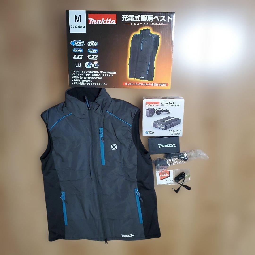 マキタ　充電式暖房ベスト　Mサイズ　新品、薄型バッテリー