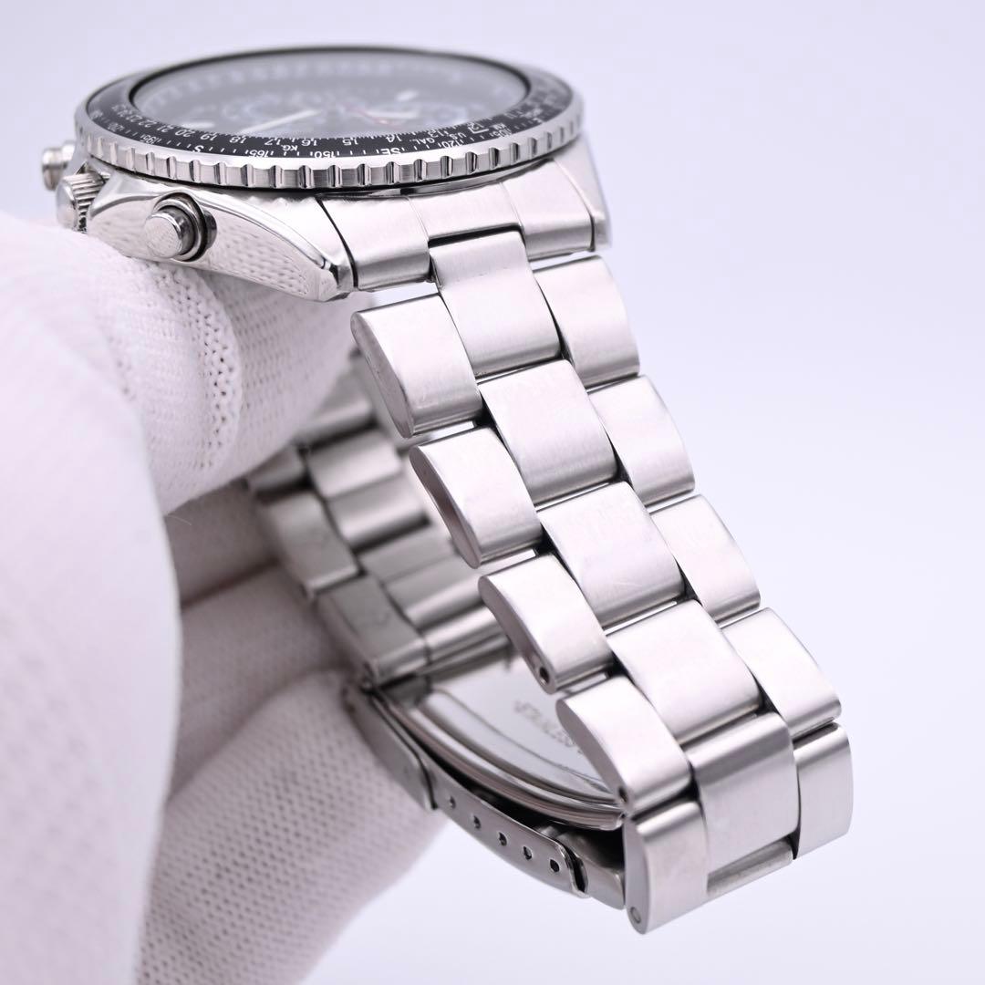 SEIKO 7T92-0CF0 フライトマスター クロノグラフ 腕時計 新品電池