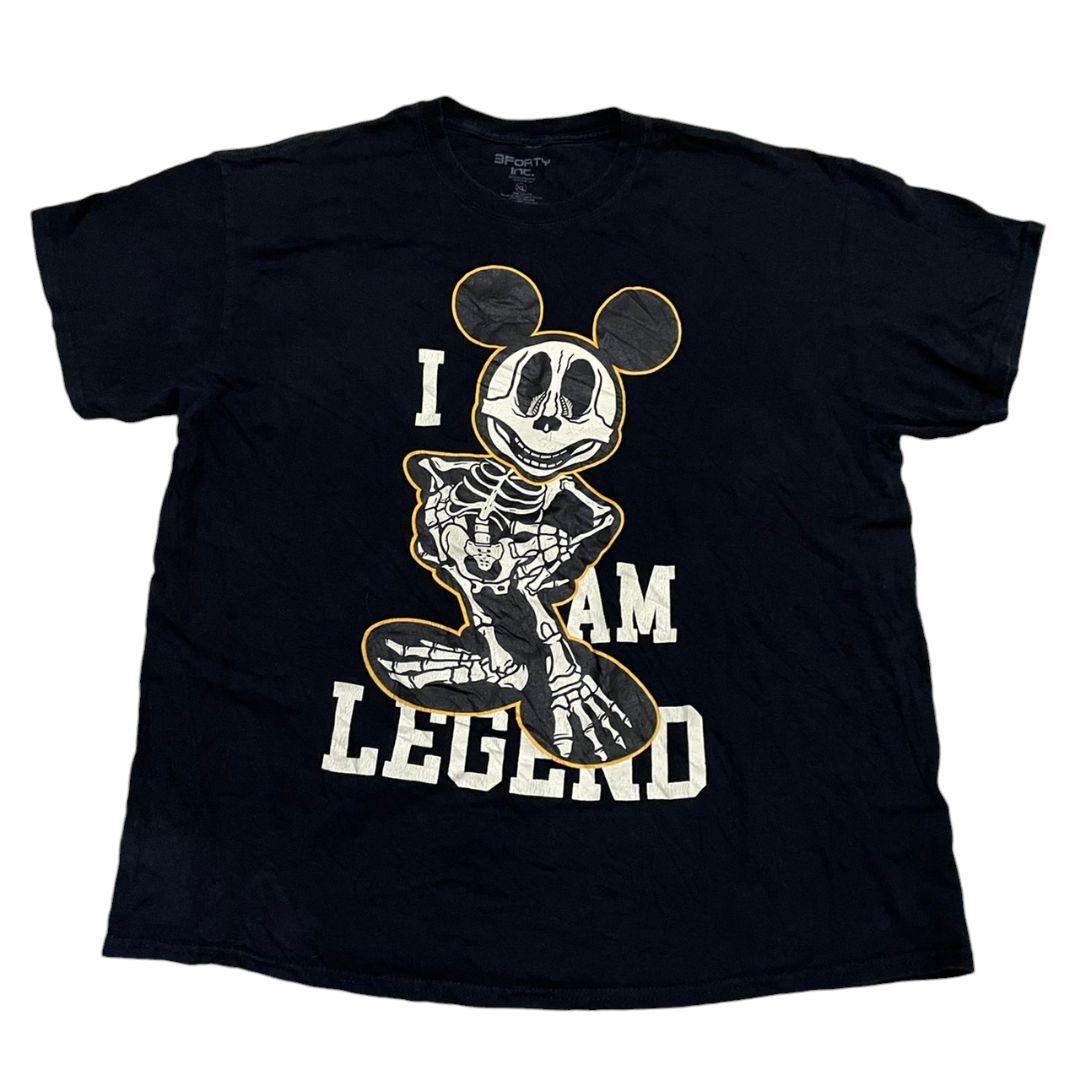 スケルトン ミッキーマウス XL 骸骨 スカル ドクロ Tシャツ】 - メルカリ