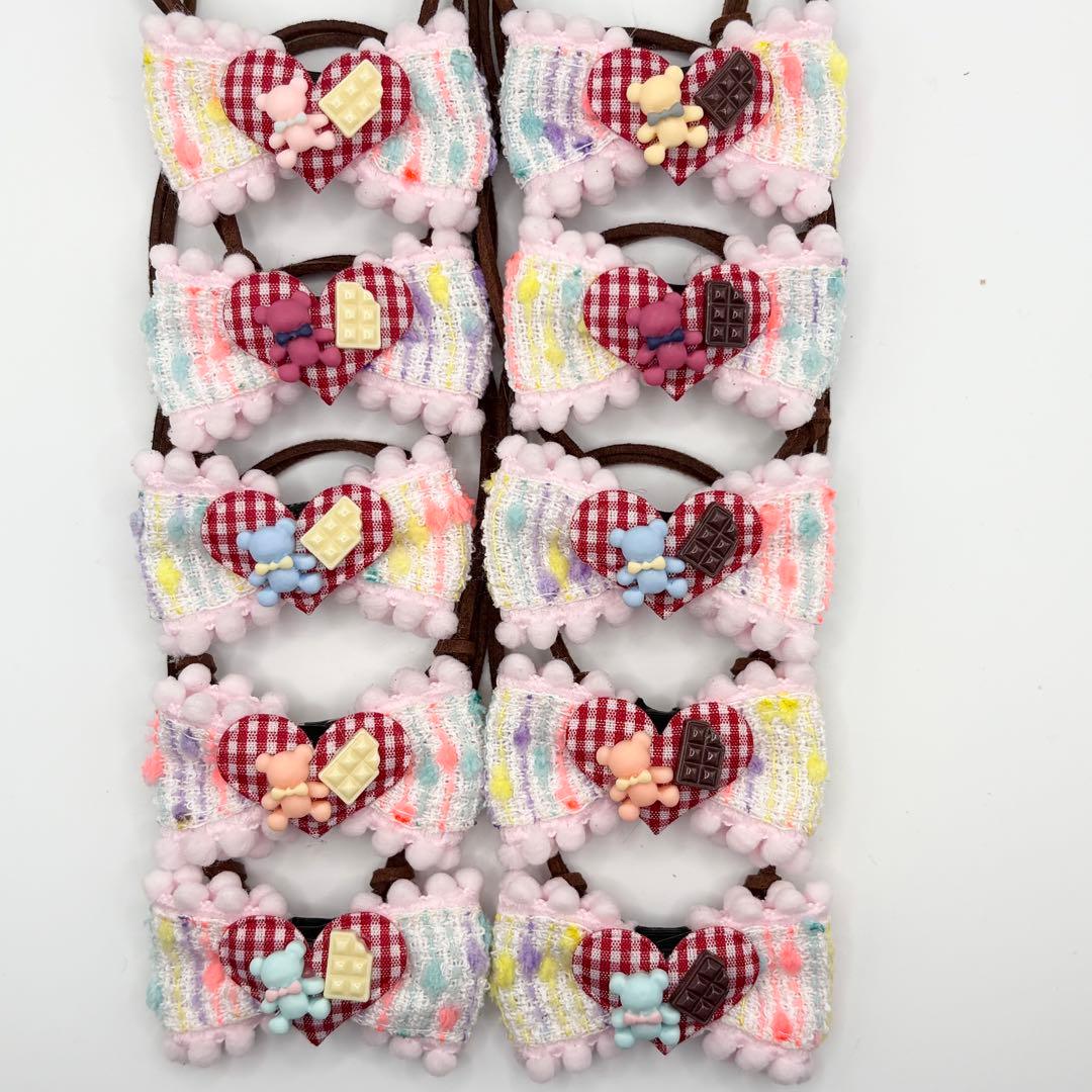 トリミングチョーカー くまさん ハート チョコ 10本 32 - メルカリ