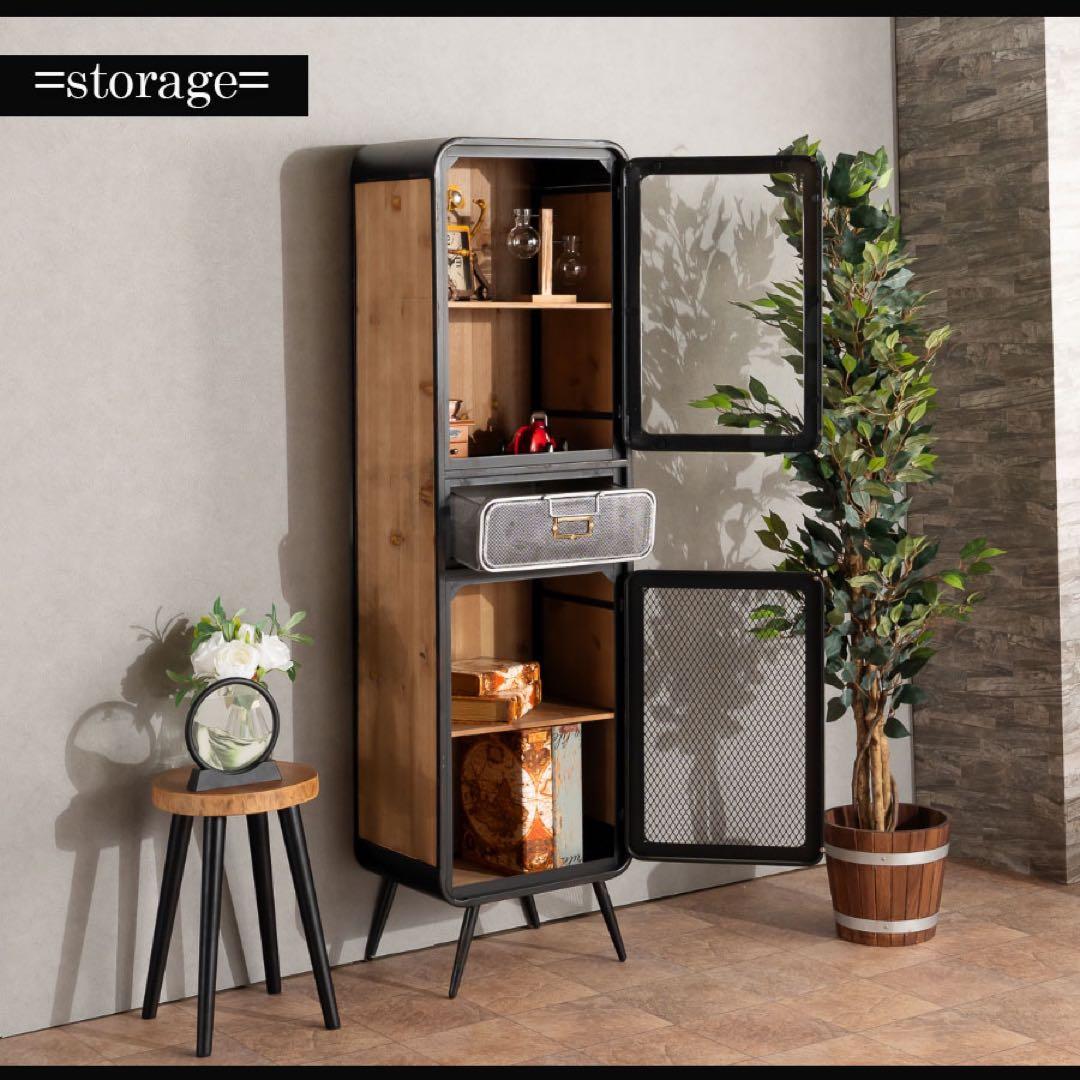 キャビネット リビングボード インダストリアル ヴィンテージテイスト