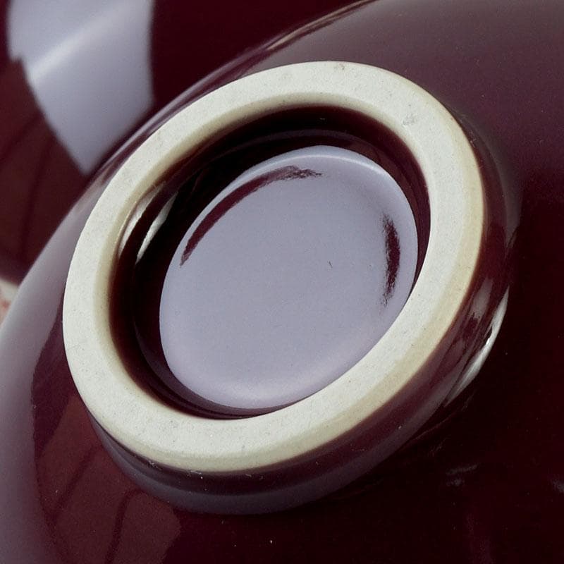 茶道具 瑞穂窯造 紫交趾 五神数茶碗 十客 共箱 V 9505D