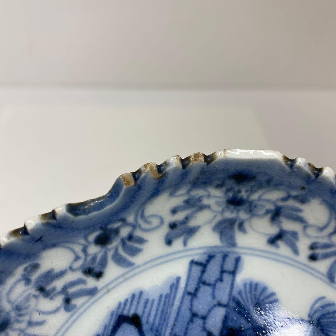 古伊万里　江戸中後期　染付皿6枚　タトヒサ　東さ7-0204①