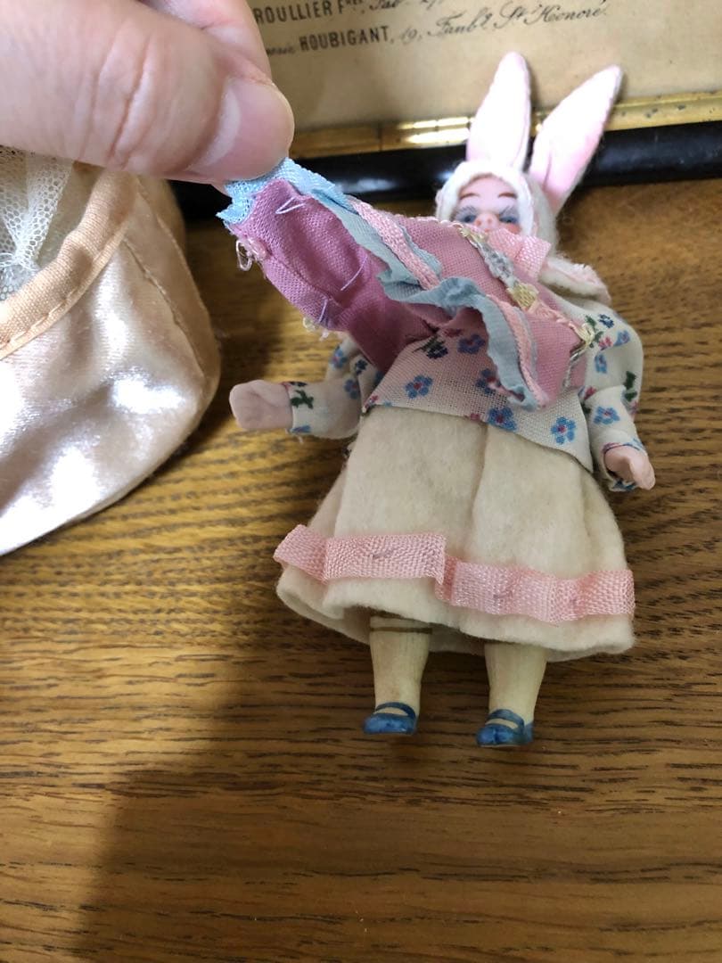 新入荷！ ☆アンティークビスクドール うさぎ☆うさぎの着ぐるみ