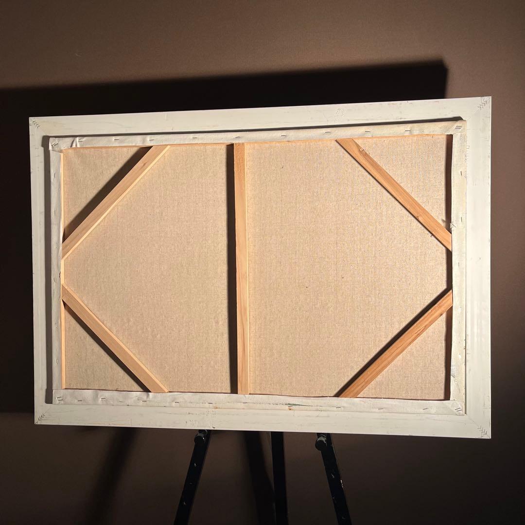 ★特大秀作★ 手書き油絵 クロード・モネ サッセンハイムのチューリップ畑 油彩画