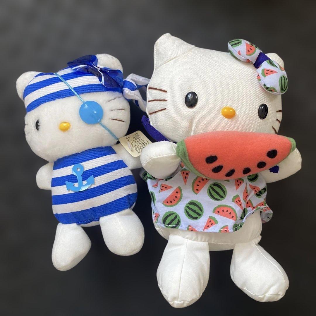 発送日注意【ハローキティ】ぬいぐるみセット00年〜02年製　エイコー社