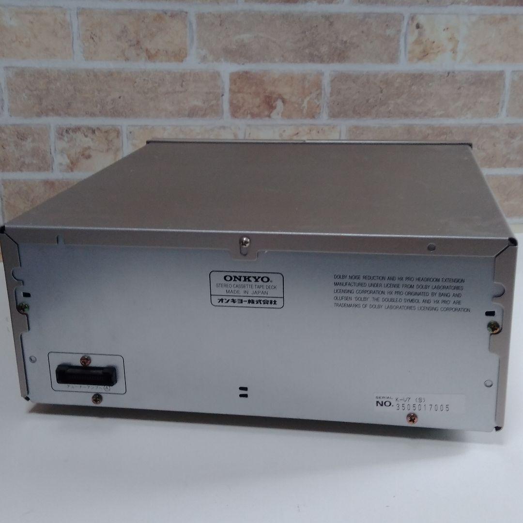 onkyo オンキヨー essay ダブル カセットデッキ K-V7 - メルカリ