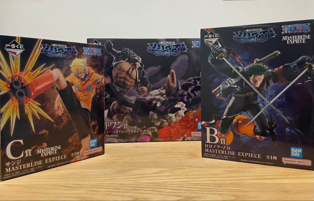 凹みあり】ワンピース1番くじ 未来島エッグヘッド ラストワンB賞C賞